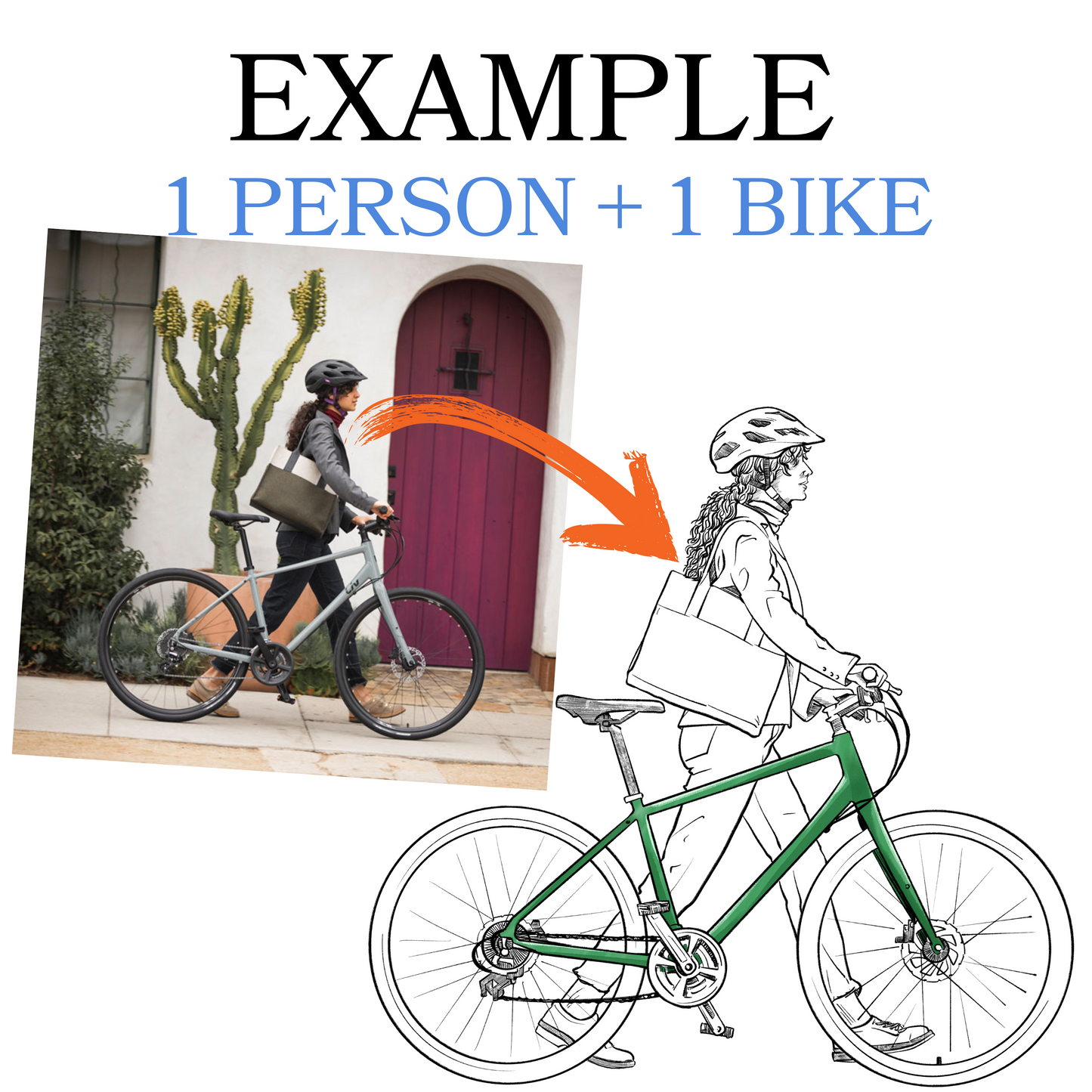 Custom Cycling Illustration (Digital Portrait)