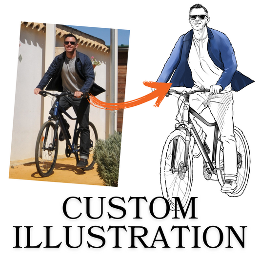 Custom Cycling Illustration (Digital Portrait)